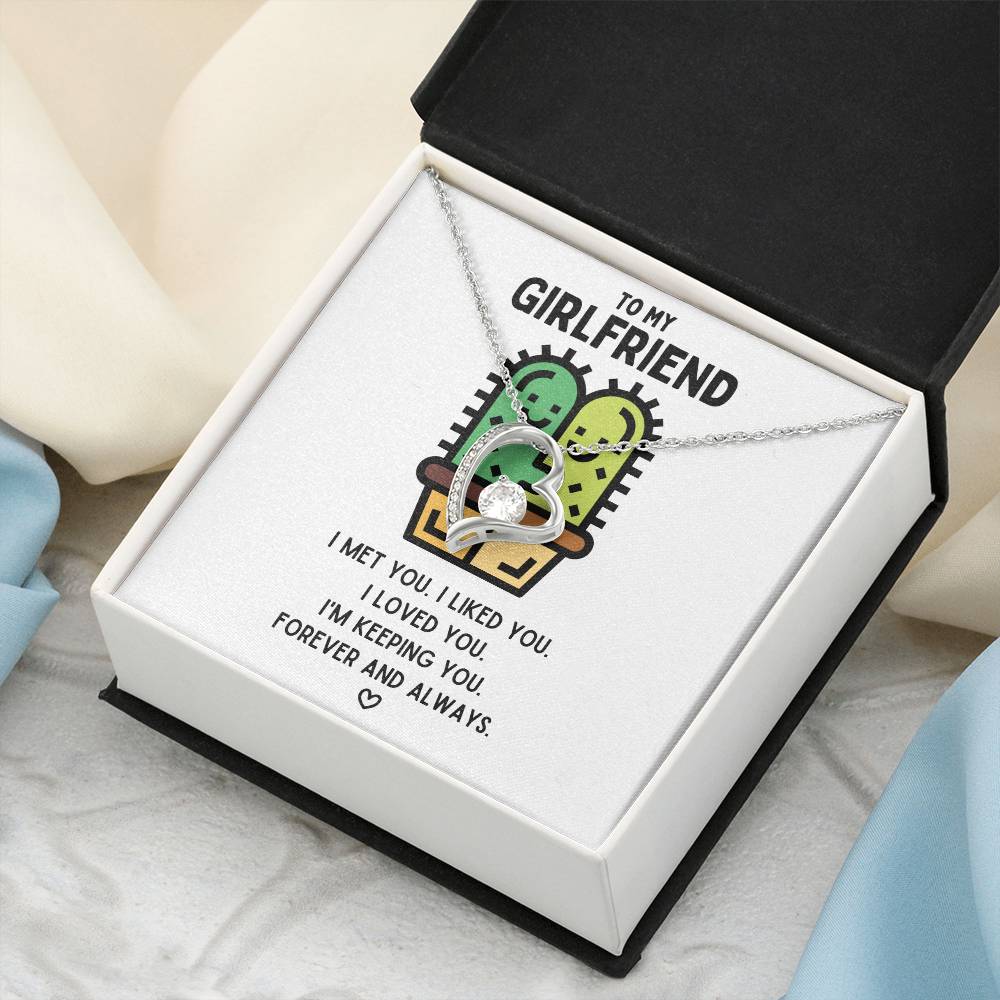 To My Girlfriend I’m Keeping You Necklace 1 Forever Love Necklace