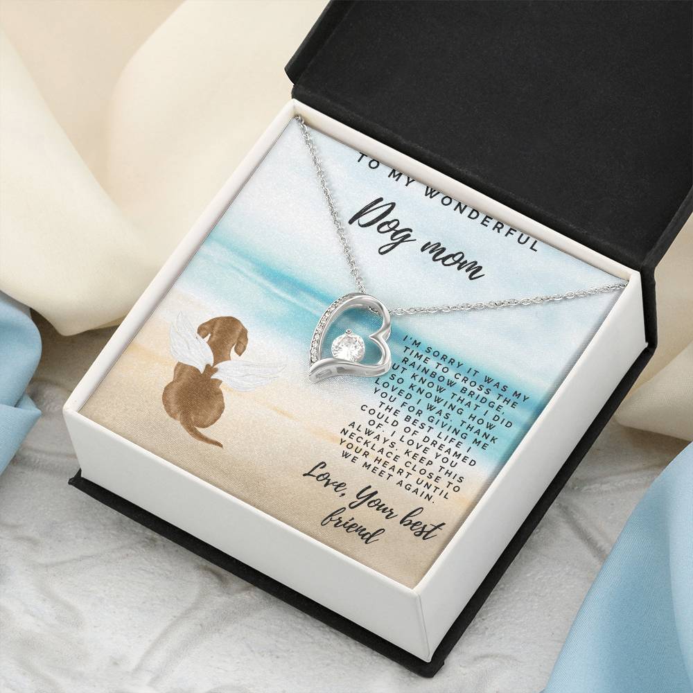 Deceased Dog Gift Custom Dog Necklace Dog Memory Dog Remembrance Gift Pet Loss Necklace Bereavement Gift Dog Forever Love Necklace