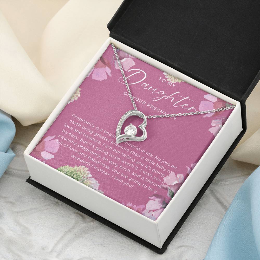 New Mom Baby Shower Gift Mom To Be Gift Congratulations Pregnancy Gift Daughter Baby Shower Gift Gift For Daughter Having Her First Forever Love Necklace