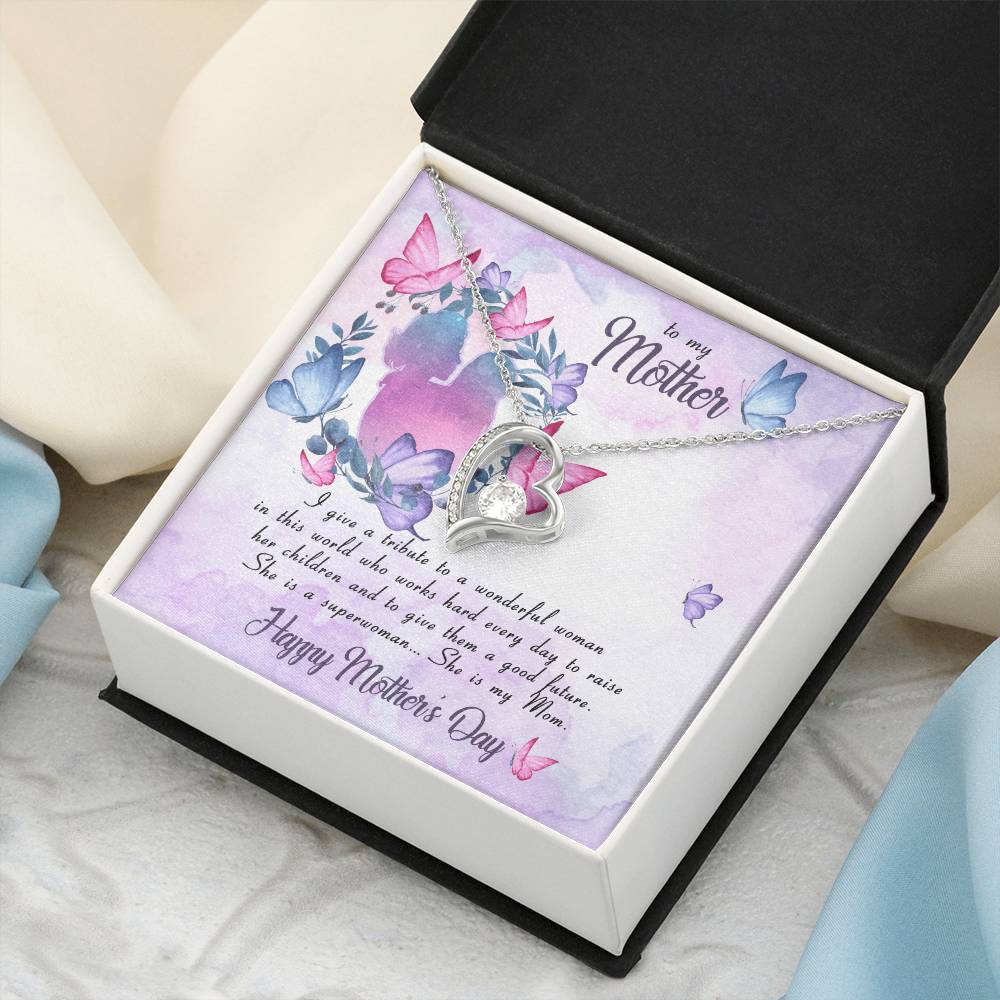 Mom Necklace Mother Necklace Mom Gift Mother's Day Gift Mother's Day Necklace Forever Love Necklace