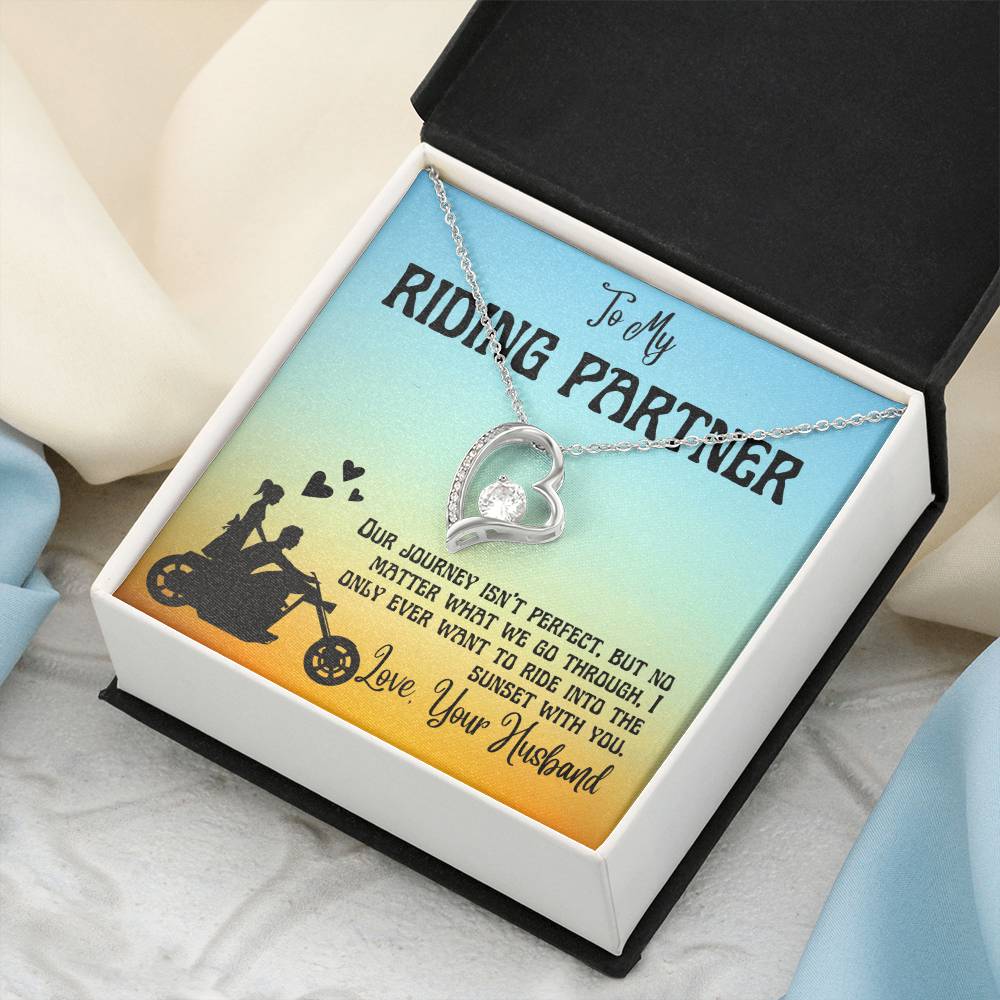 Riding Partner Valentine Necklace Gift To Wife Forever Love Necklace