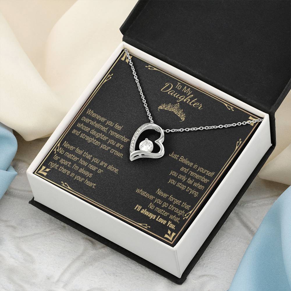 A Gift For Daughter Believe In Yourself Forever Love Necklace