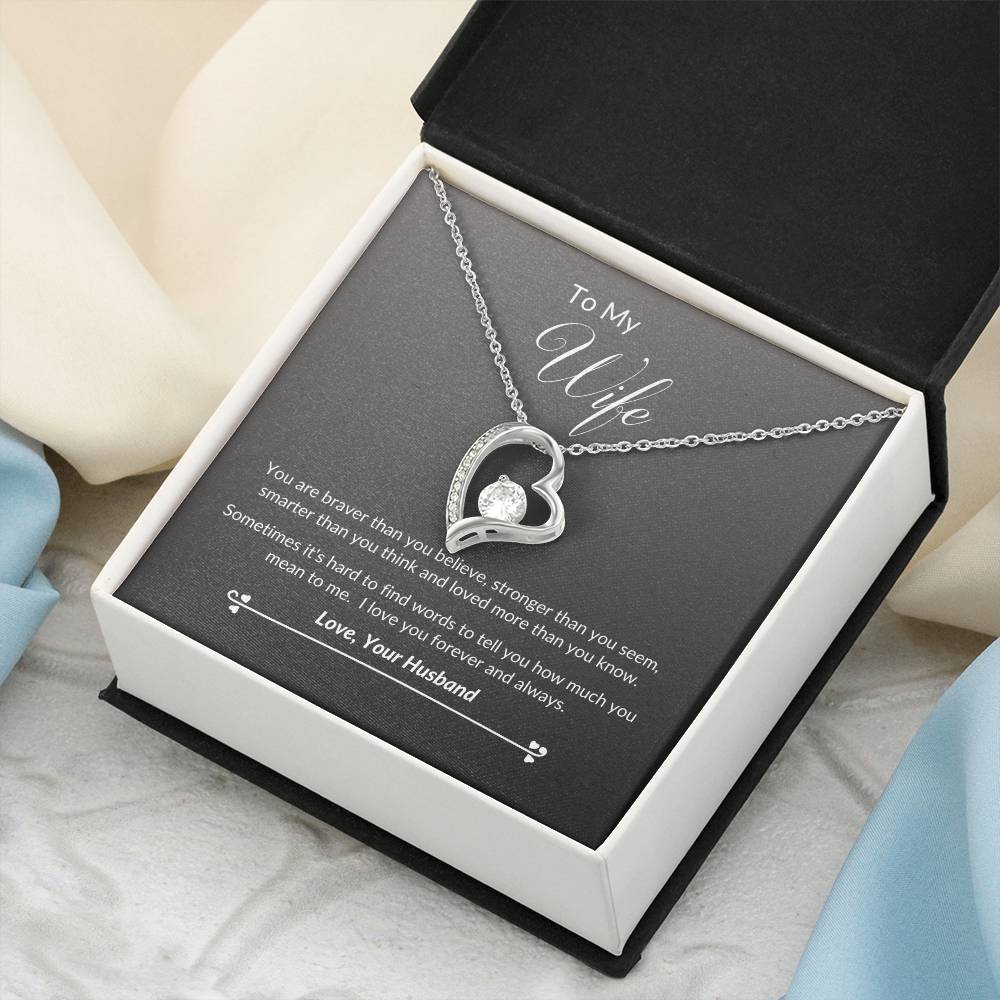 To My Wife Forever & Always Necklace 1 Forever Love Necklace