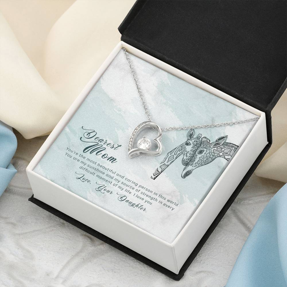 To My Mom Forever Love Necklace Mother Necklace Gift For Mother Xmas Christmas Customize Gift To My Mom 6 Forever Love Necklace