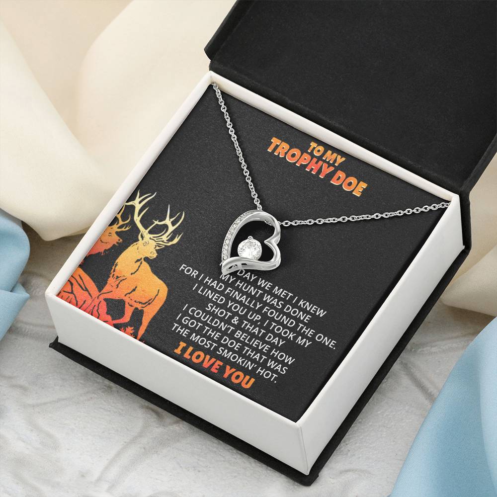 Stepped Into Range Wedding Day Gift Her Hunting Gift For Her Gift For Girlfriend Gift For Fiance Valentines Day Gift Forever Love Necklace