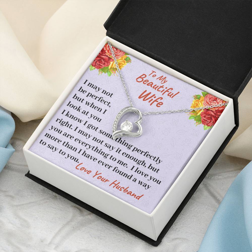To My Beautiful Wife I Love You More Than I Have Ever Found A Way To Say It Necklace 1 Forever Love Necklace