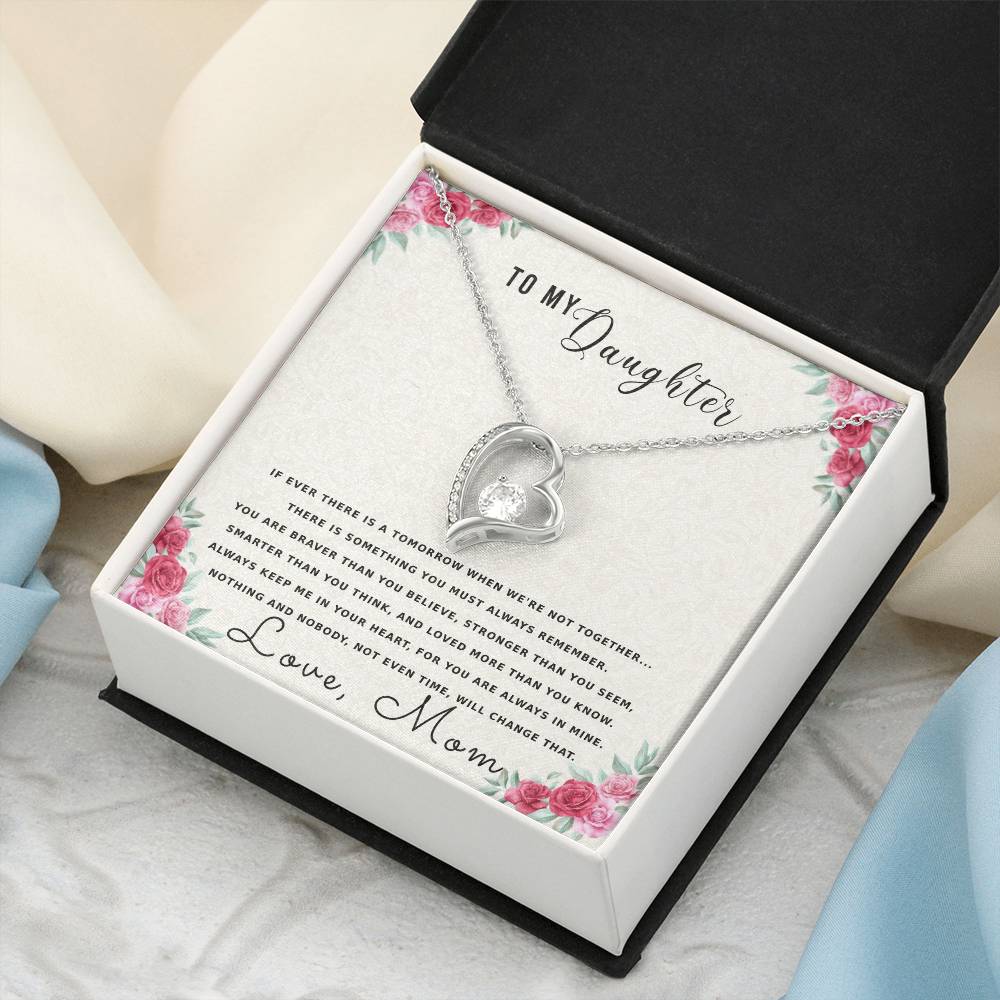 To My Daughter Mother Necklace Gift For Daughter From Mom Daughter Mother Necklace Daughter Gift From Mom To My Daughter Forever Love Necklace