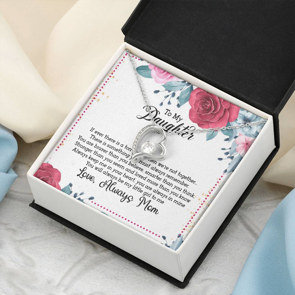 To My Daughter From Mom Daughter Birthday Gift Christmas Gift For Daughter Anniversary Gift Mothers Day Gifts Gift For Daughter From Dad Forever Love Necklace