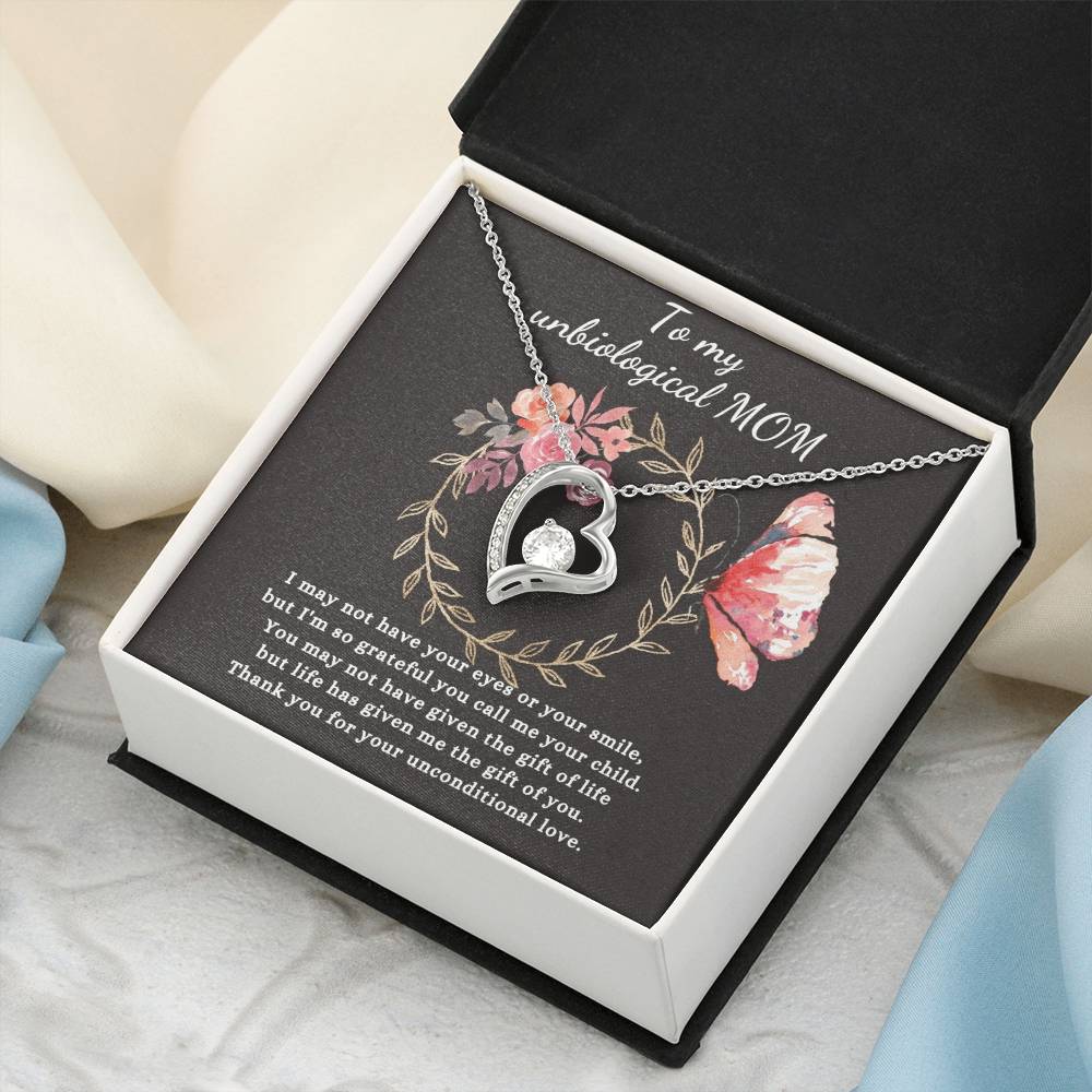 Gift For Unbiological Mom - Forever Love Necklace Forever Love Necklace