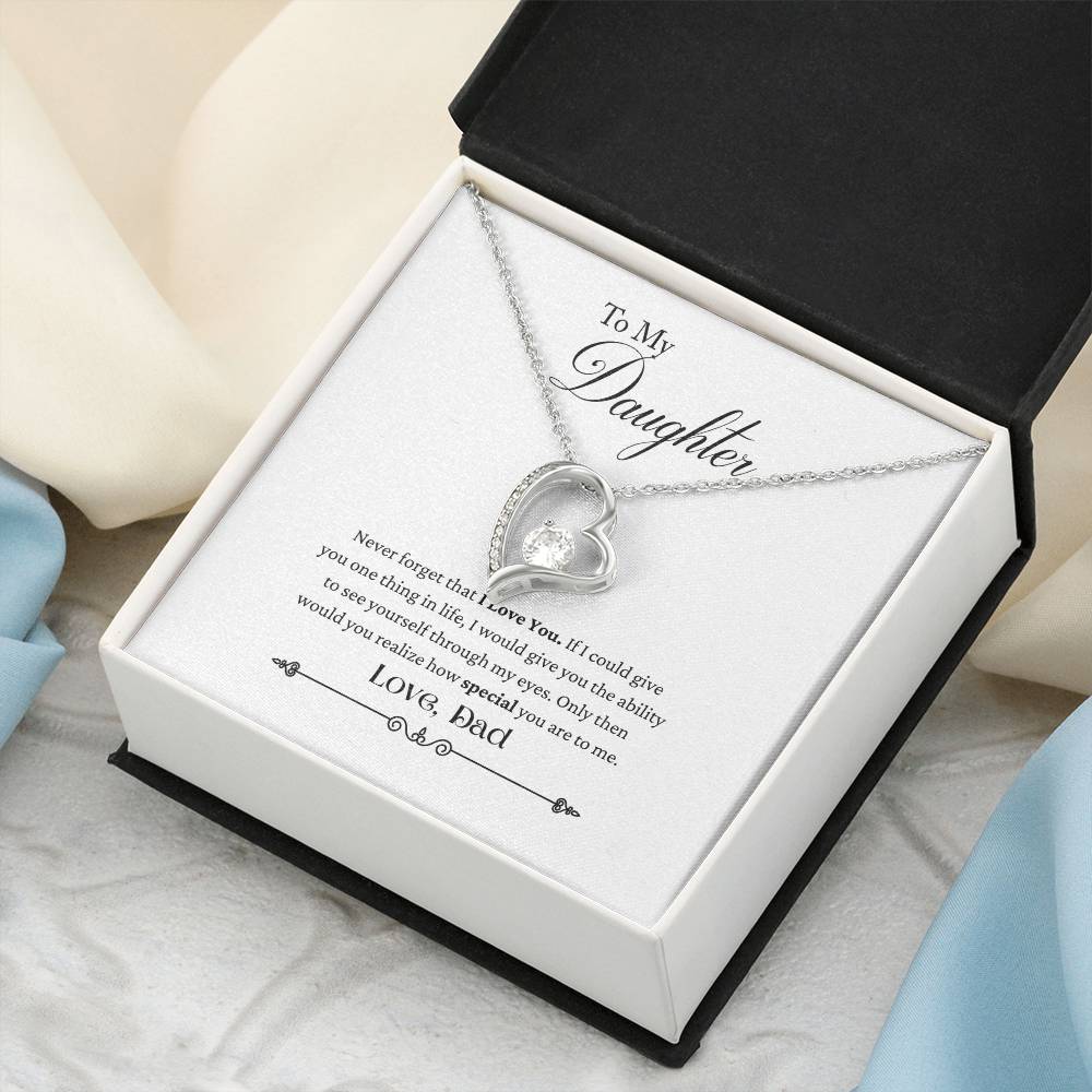 To My Daughter Never Forget That I Love You Necklace 1 Forever Love Necklace