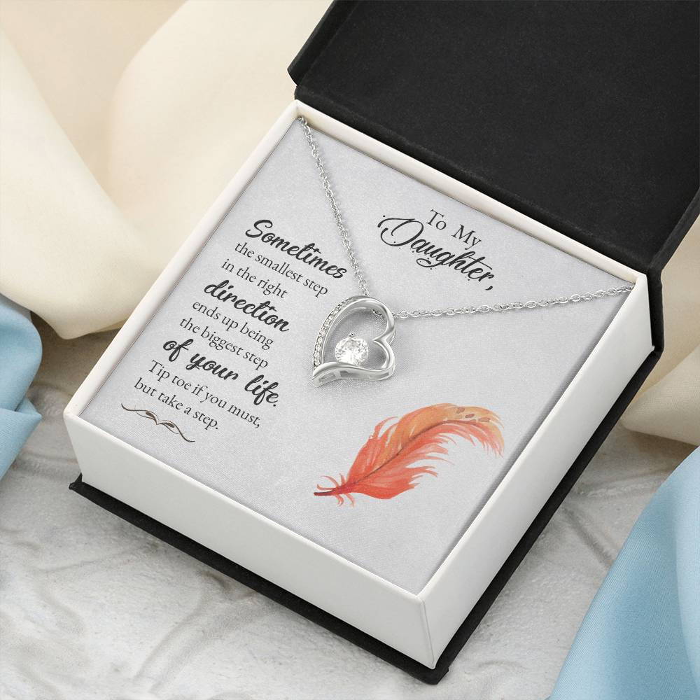 To My Daughter Beautiful Chapters Forever Love Necklace Daughter Necklace Gift For Daughter Xmas Christmas Daughter Gift From Mom 1 Forever Love Necklace