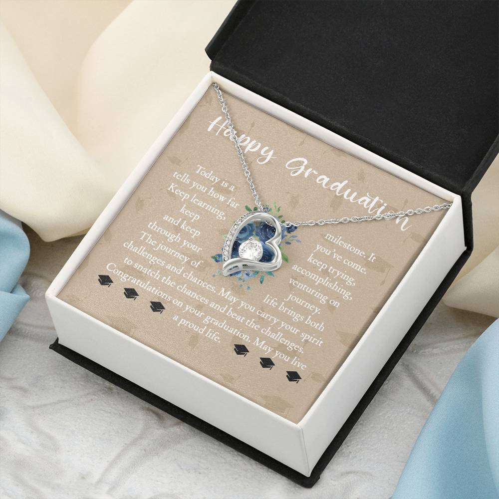 Graduation Gift For Daughter Graduation Gift For Daughter Graduation Necklace Senior Class Congratulations Graduate Gift Graduation Gift For Girl Forever Love Necklace
