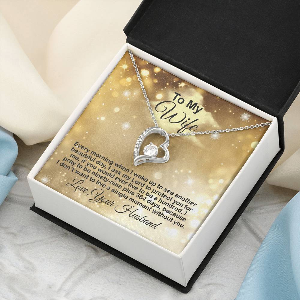 Gift Present For Wife Anniversary Birthday Valentine Gift For Wife From Husband Gift For Wife From Husband Forever Love Necklace