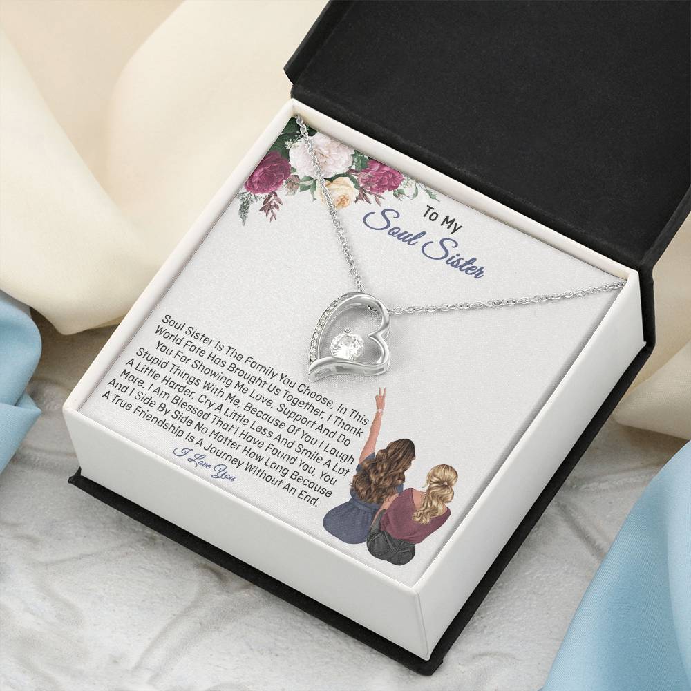 Soul Sister Gifts Sister Necklace 1 Forever Love Necklace
