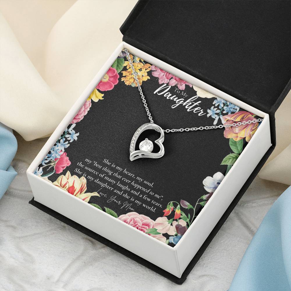 Mom To Daughter Gift Daughter Birthday Gift Daughter Jewelry Daughter Necklace Forever Love Necklace