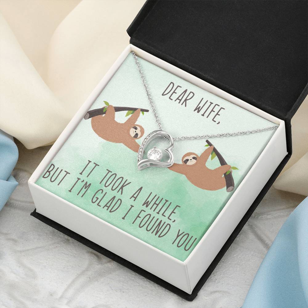 I'm Glad I Found You Forever Love Necklace