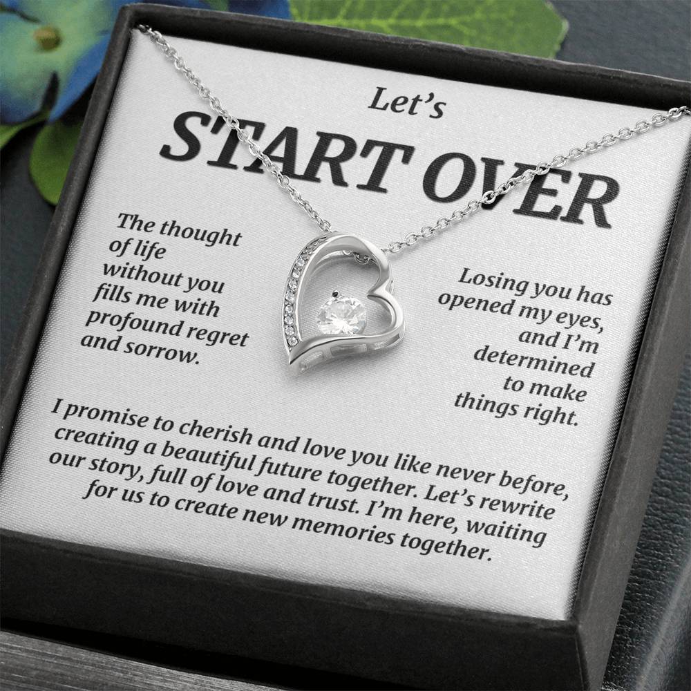 Let'S Start Over, Forever Love Necklace Forever Love Necklace
