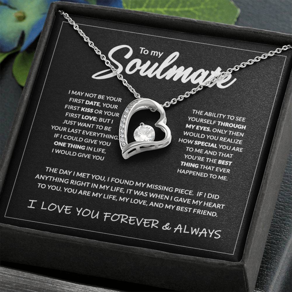 To My Soulmate - 14K Forever Necklace Forever Love Necklace