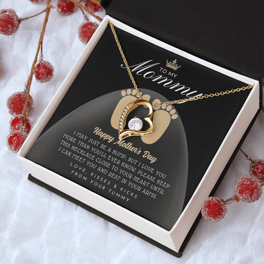 Mothers Day Gift For New Mom Pregnant Wife Gift Gift For Pregnant Wife Jewelry For Pregnant Wife Expecting Wife Mothers Day Forever Love Necklace