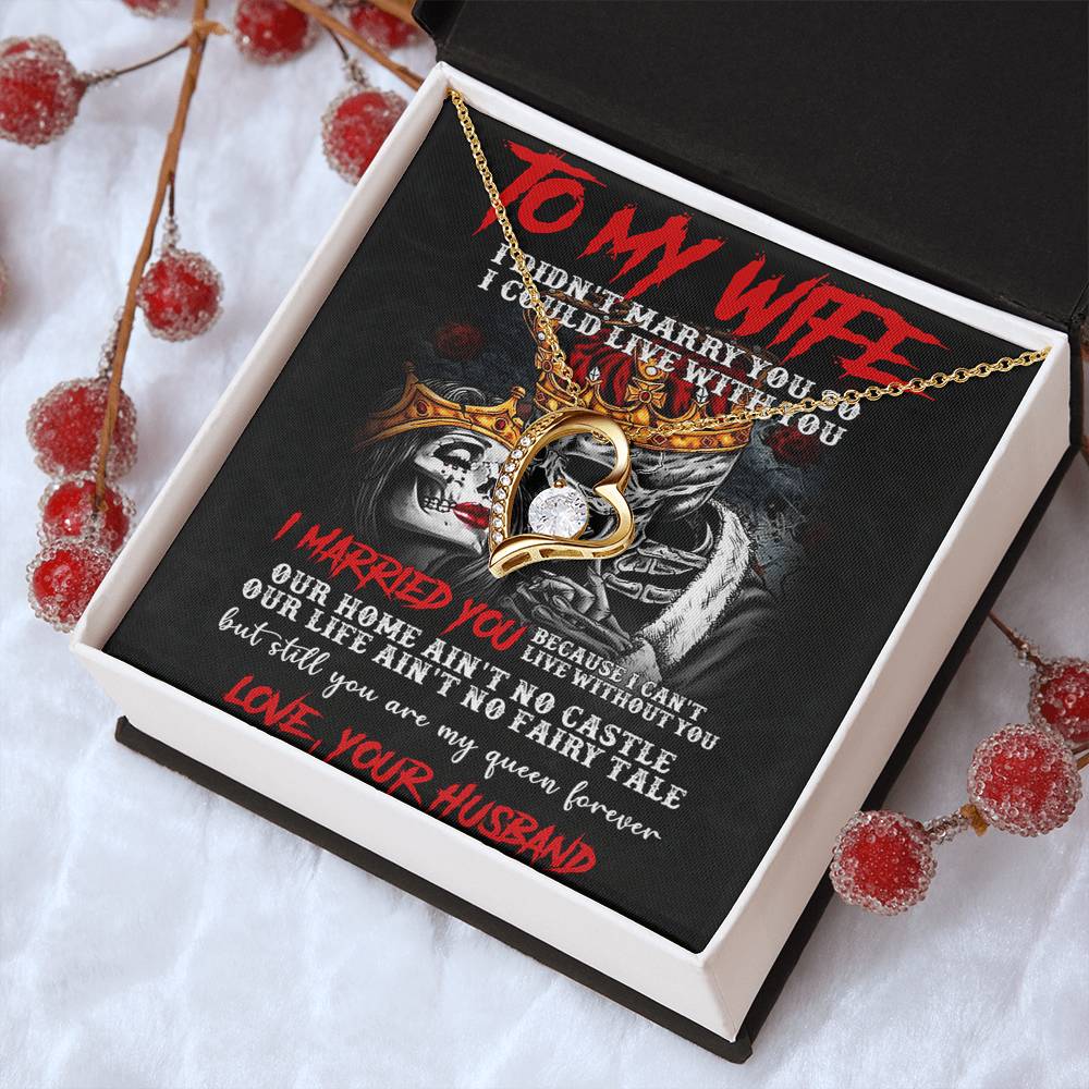 To My Wife Forever Love Necklace Forever Love Necklace