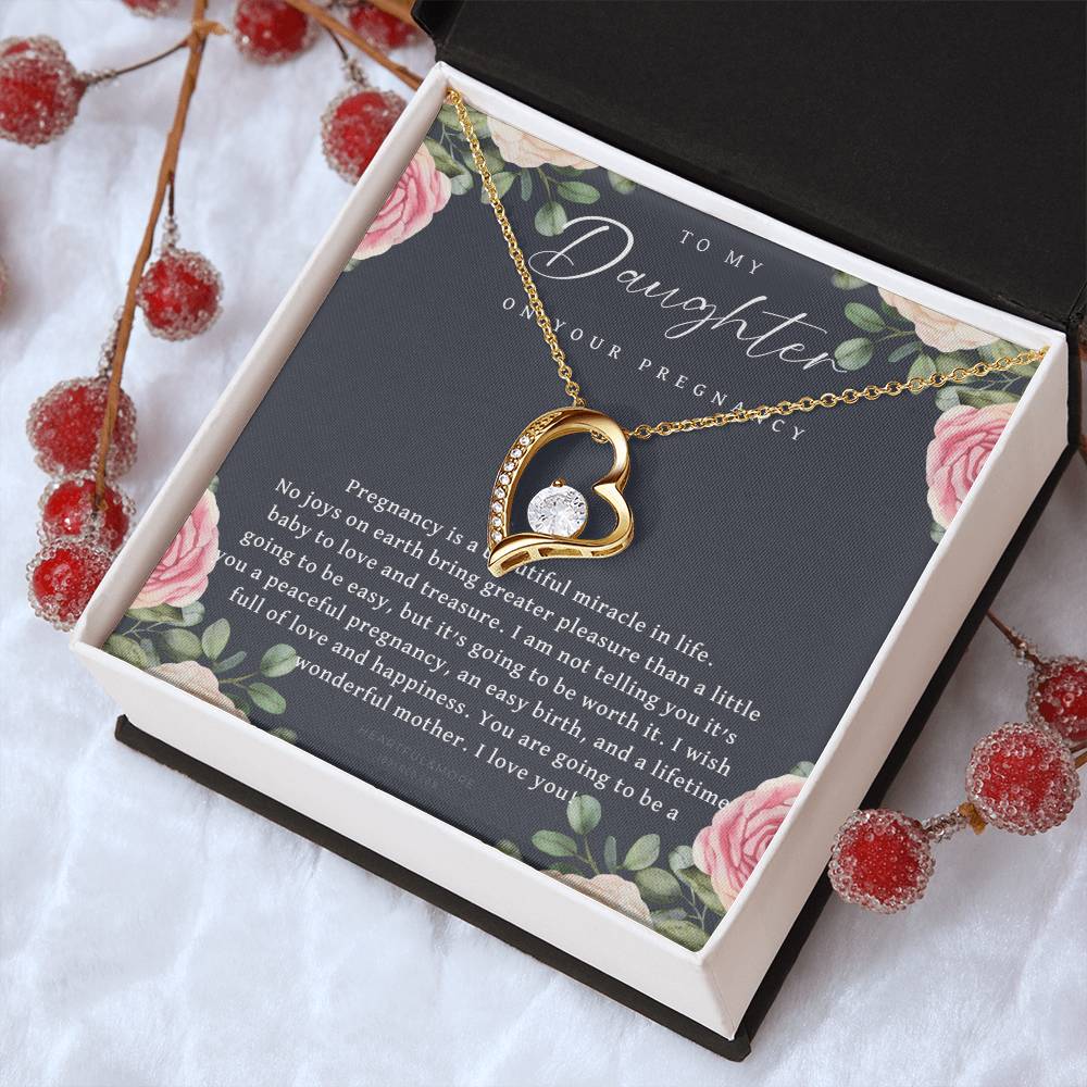 New Mom Expecting Mom Gift Expecting Mom Gift Pregnancy Gift For Daughter Mothers Day Gifts Anniversary Forever Love Necklace