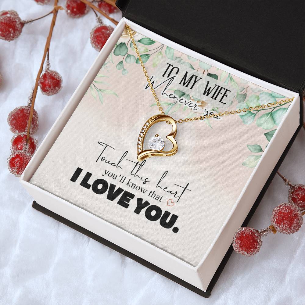 Gift For Wife I Love You Forever Love Necklace