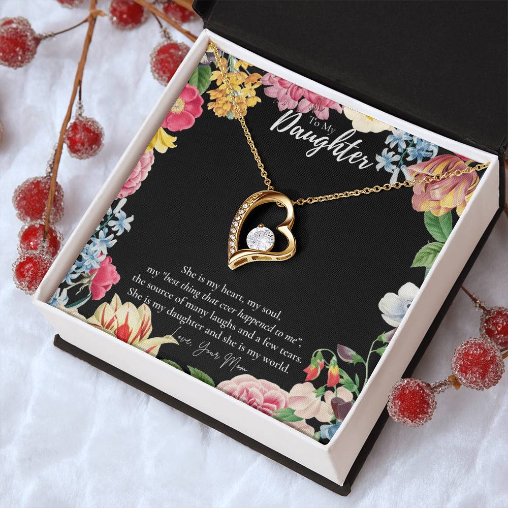 Mom To Daughter Gift Daughter Birthday Gift Daughter Jewelry Daughter Necklace Forever Love Necklace
