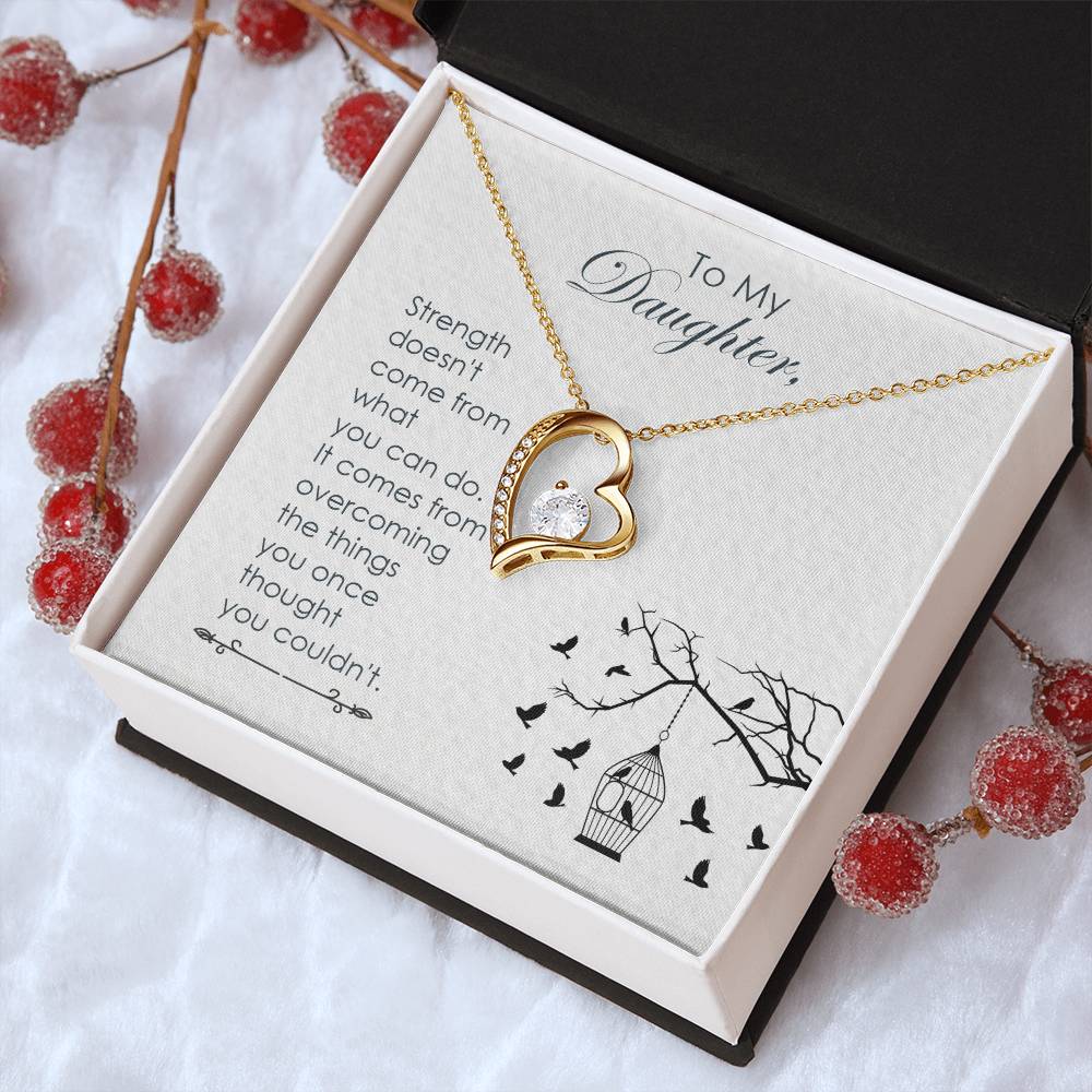 Mom To Daughter Gift Daughter Birthday Gift Daughter Jewelry Daughter Necklace Mom To Daughter Necklace Forever Love Necklace