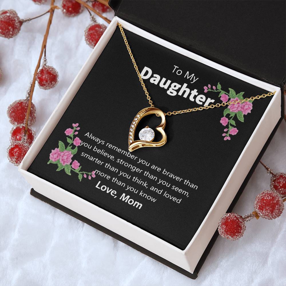 Mom To Daughter Forever Love Necklace