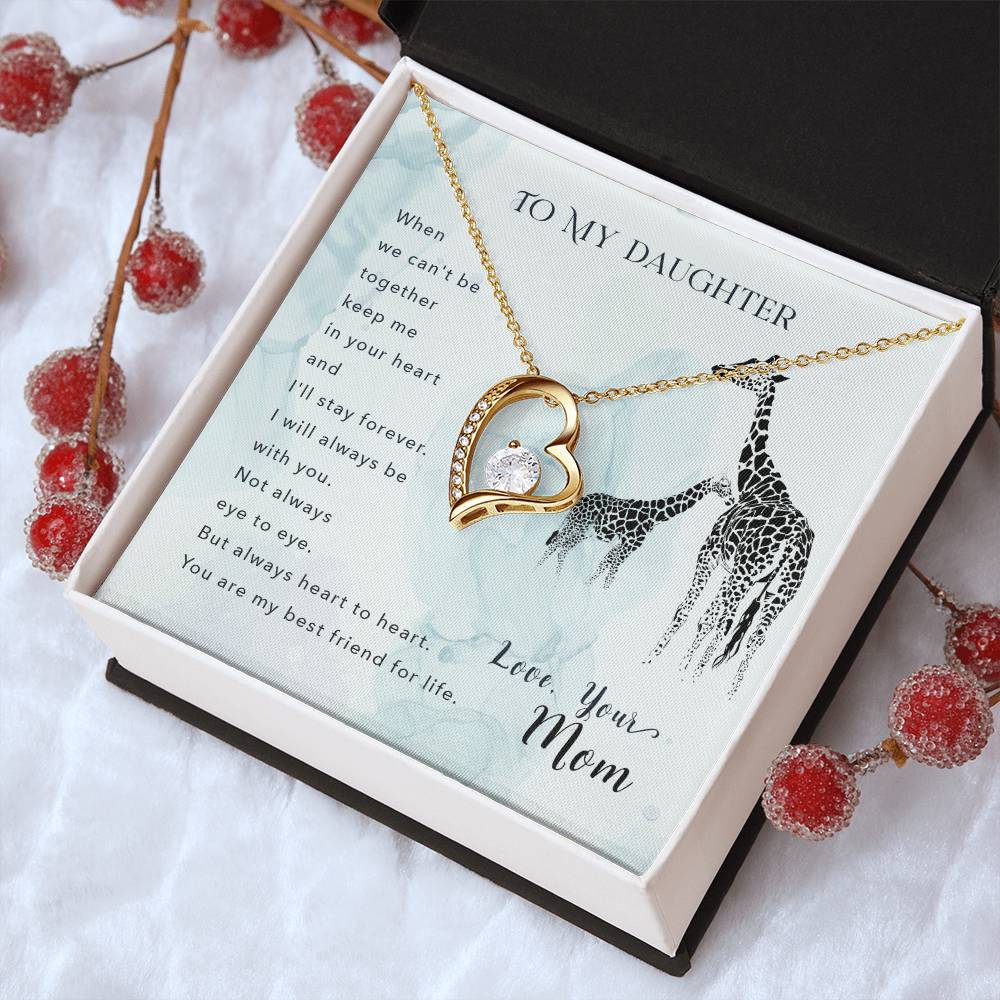 To My Daughter Beautiful Chapters Forever Love Necklace Daughter Necklace Gift For Daughter Xmas Christmas Daughter Gift From Mom 2 Forever Love Necklace