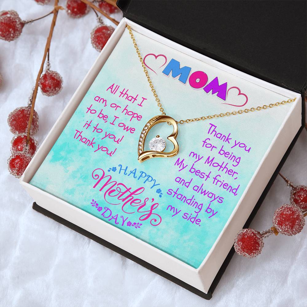 Mummy To Be Necklace Gift New Mum Gift To My Mummy Gift From Unborn Baby New Mom Gift From Husband Baby Bump Gift New Mommy Gift Idea 2 Forever Love Necklace