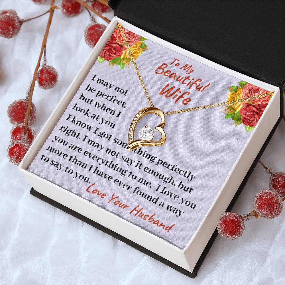 To My Beautiful Wife I Love You More Than I Have Ever Found A Way To Say It Necklace 1 Forever Love Necklace