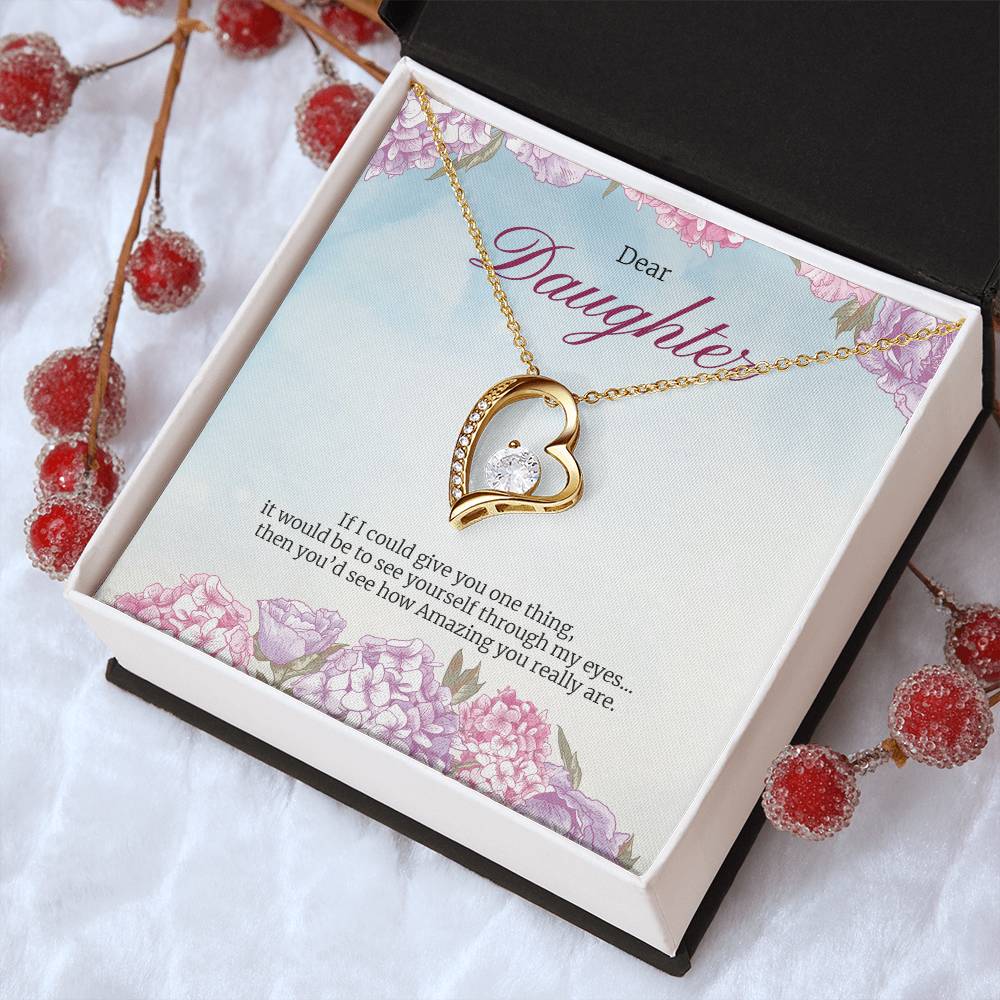 Forever Love Necklace For Daughter Forever Love Necklace