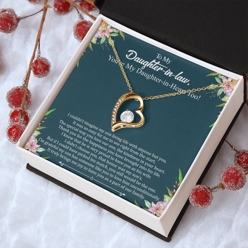 Daughterinlaw Gift Necklace Wedding Gift Jewelry From Motherin Law 1 Forever Love Necklace