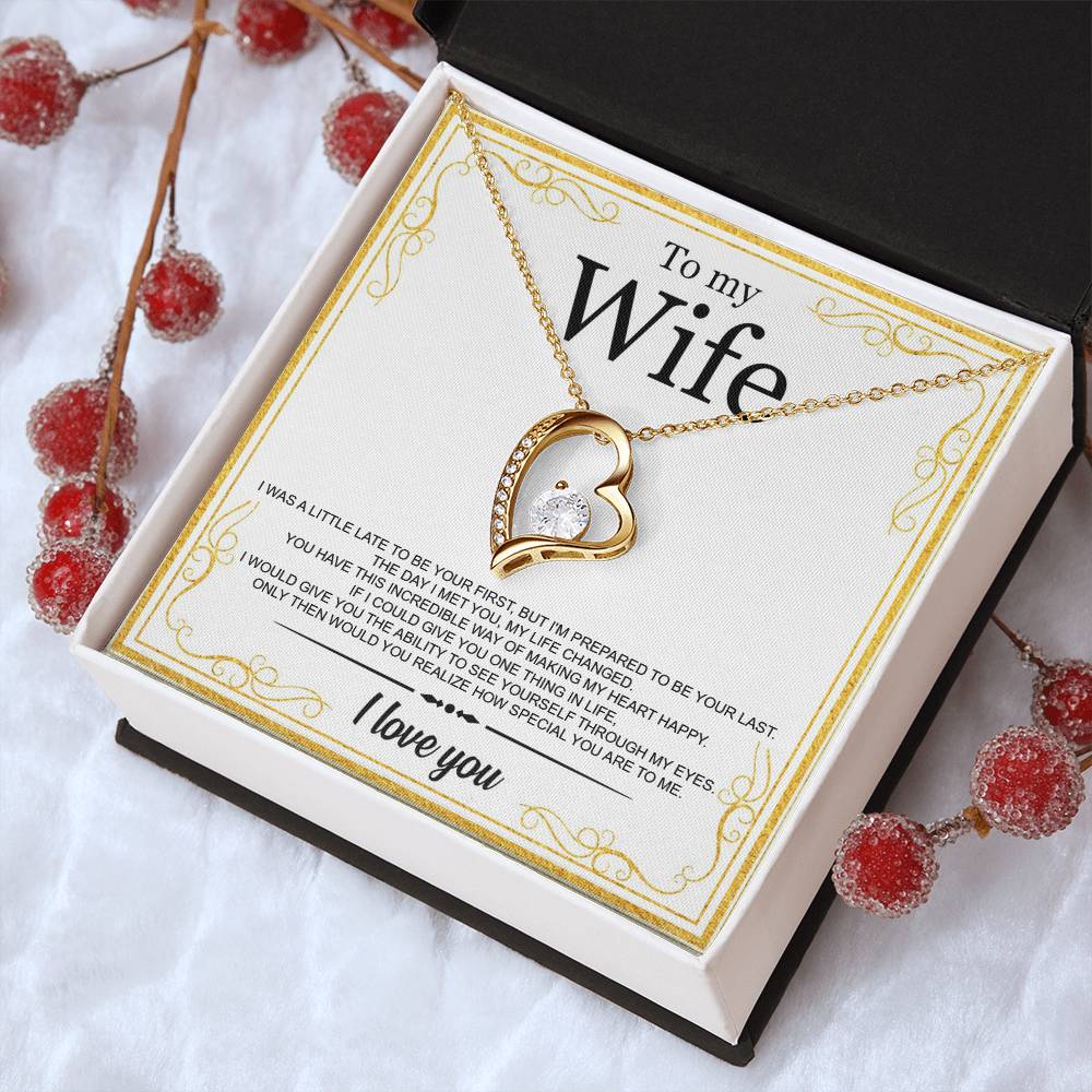 To My Wife I Love You Forever Perfect Gift For Wife Tmfw29 1 Forever Love Necklace