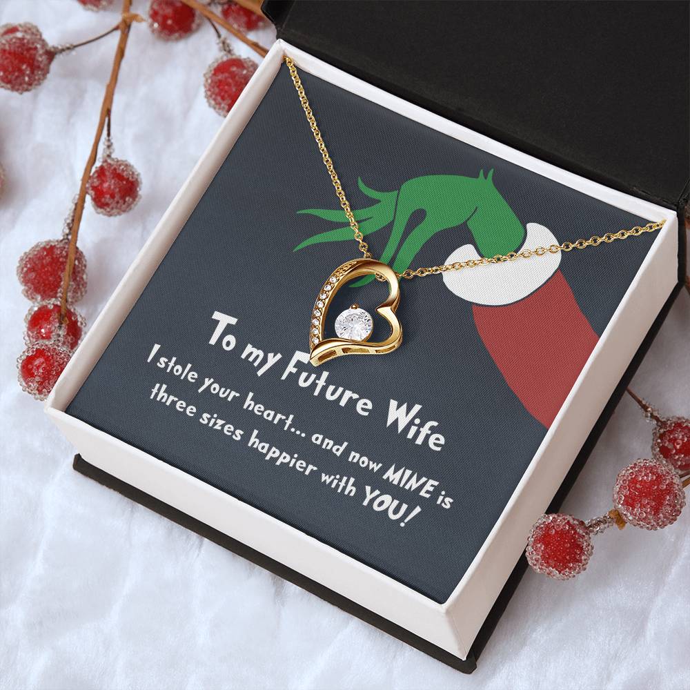 To My Future Wife I Stole Your Heart - Gift For Christmas Birthday Anniversary Forever Love Necklace