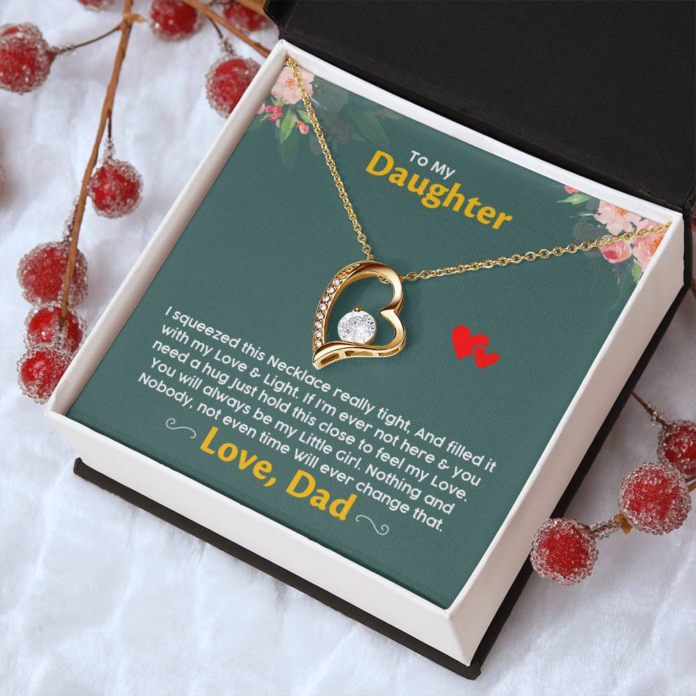 Gift For Daughter Daughter Jewelry From Dad Christmas Gift For Daughter Gift For Daughter From Dad Daughter Gift From Dad Forever Love Necklace