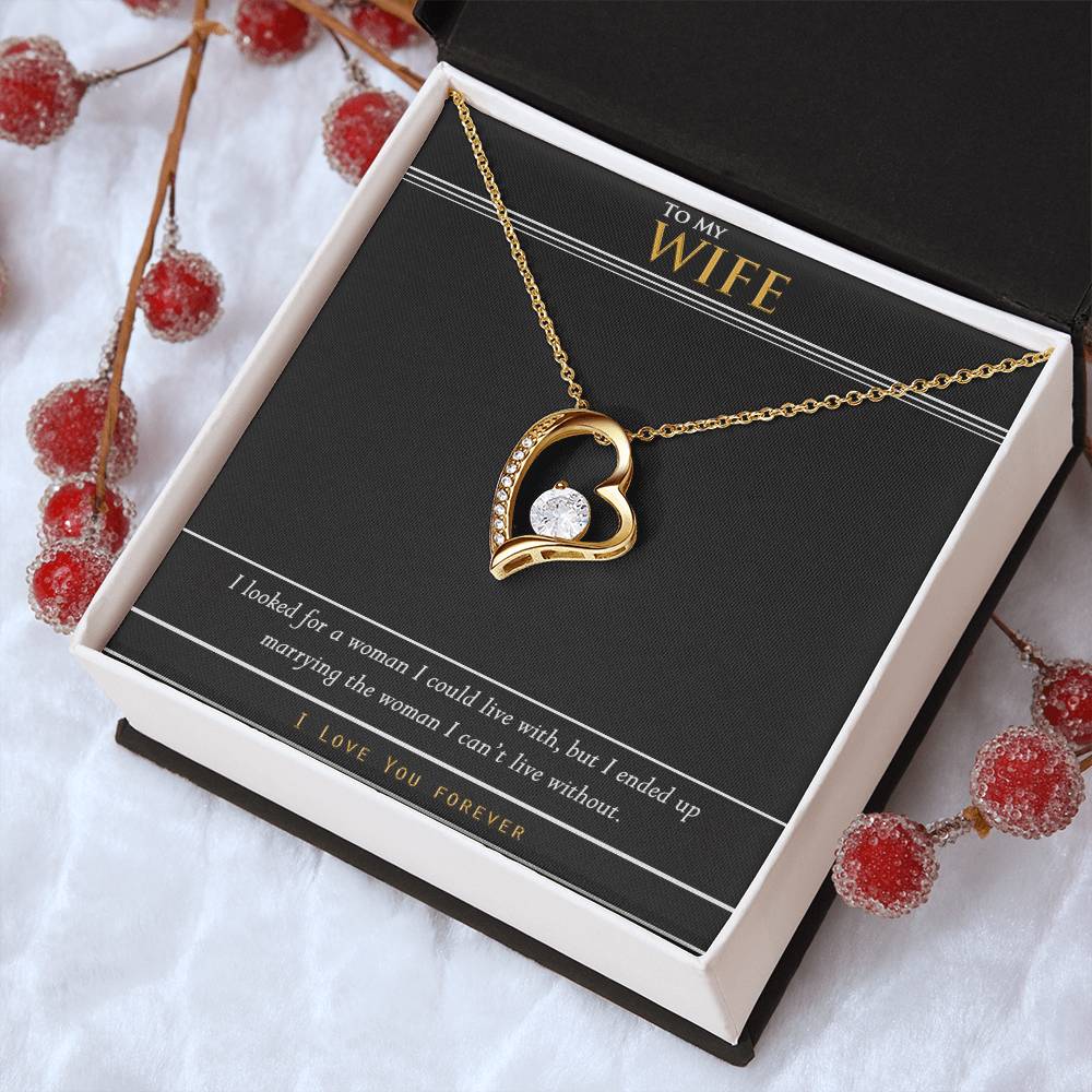 To My Wife Love You Forever Gift 1 Forever Love Necklace
