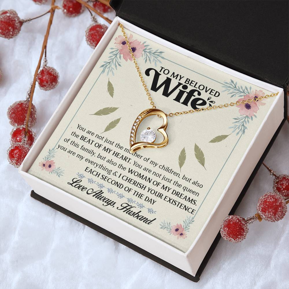 To My Beloved Wife 1 Forever Love Necklace