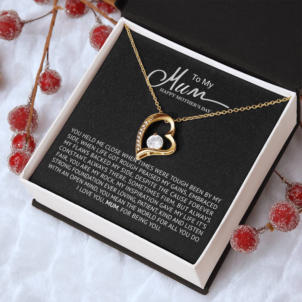 To My Mum Necklace Mother's Day Best Gift For Mum Forever Love Necklace