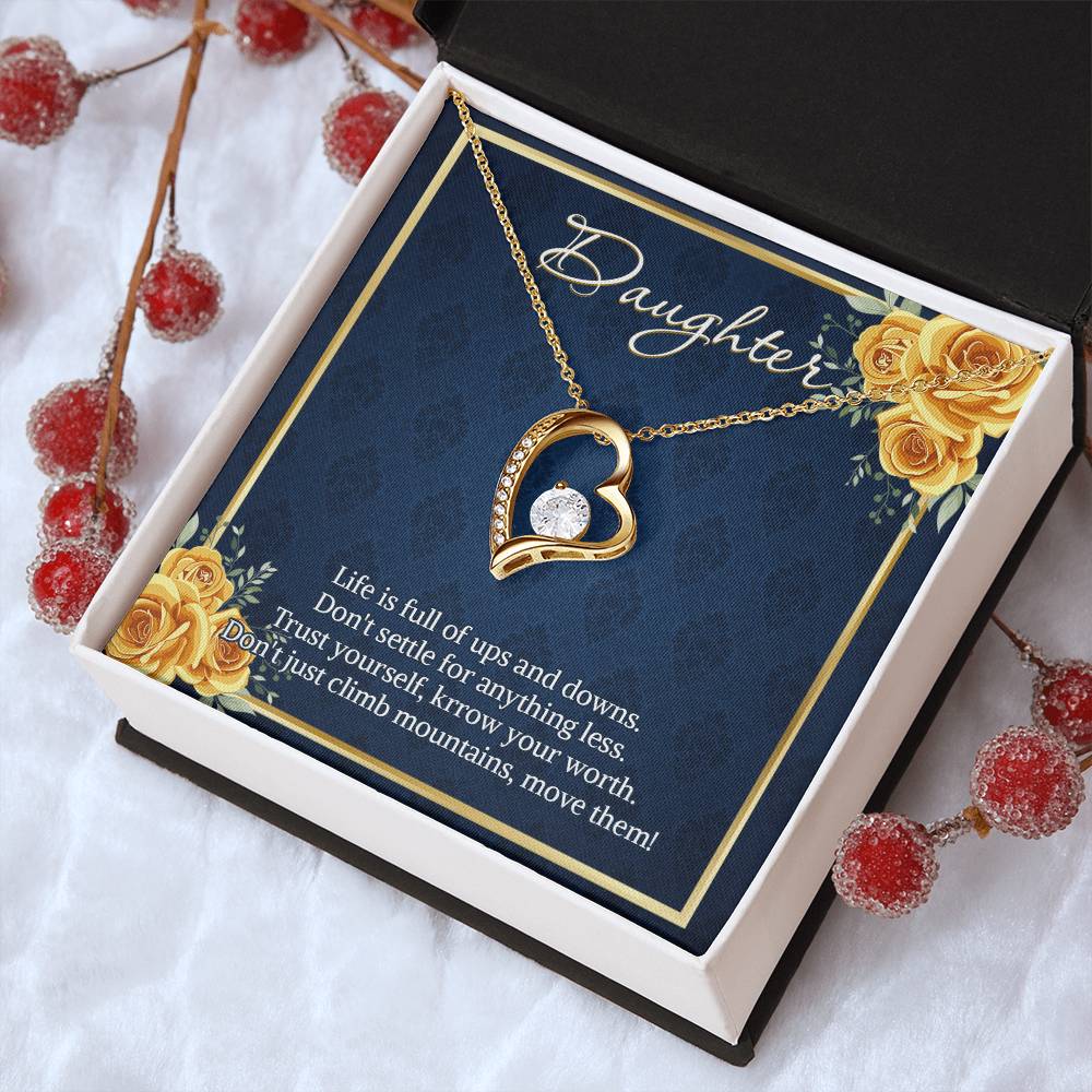 Necklace For Daughter From Mom Dad Daughter Birthday Necklace Forever Love Daughter Customize Necklace Gift For Daughter Forever Love Necklace