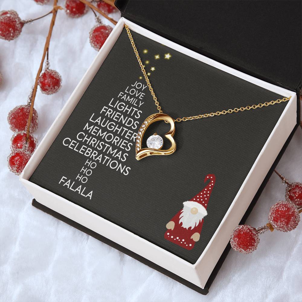 Christmas Gift Necklace Present Jewelry Xmas Gift Holiday Gift Idea Forever Love Necklace
