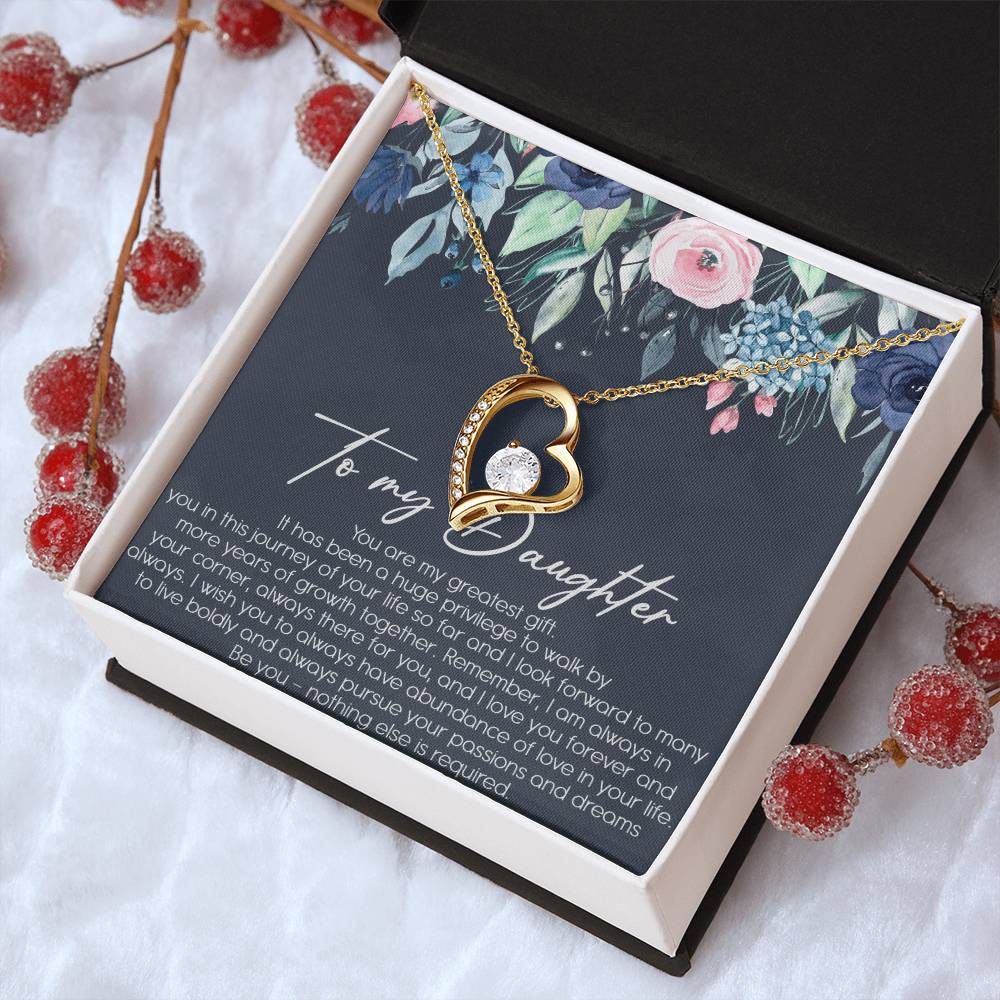 To My Dad Never Forget That I Love You Father's Day Father Daughter Necklace Father To Daughter Birthday Gift Forever Love Necklace