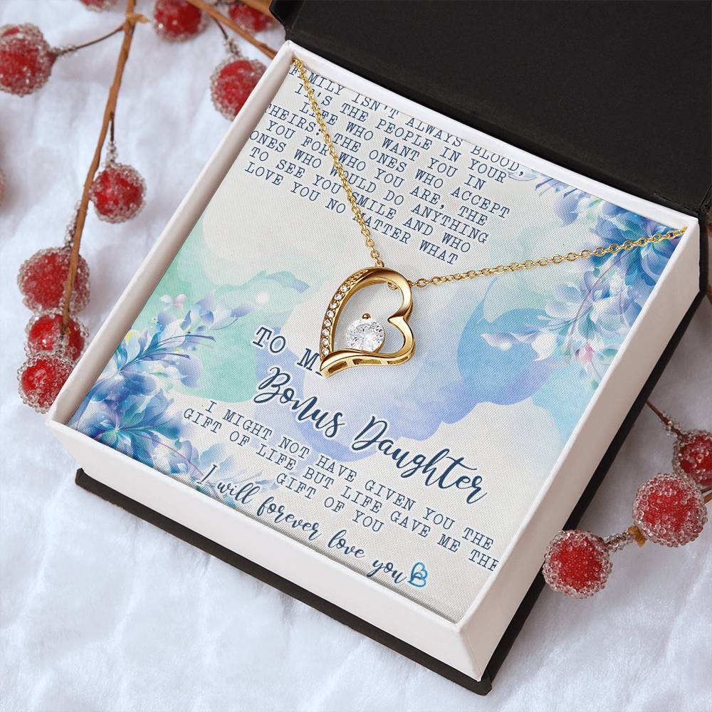 Stepdaughter Necklace Gift Customize Bonus Daughter Necklace Necklace For Stepdaughter Daughter In Law Necklacebonus Daughter Forever Love Necklace