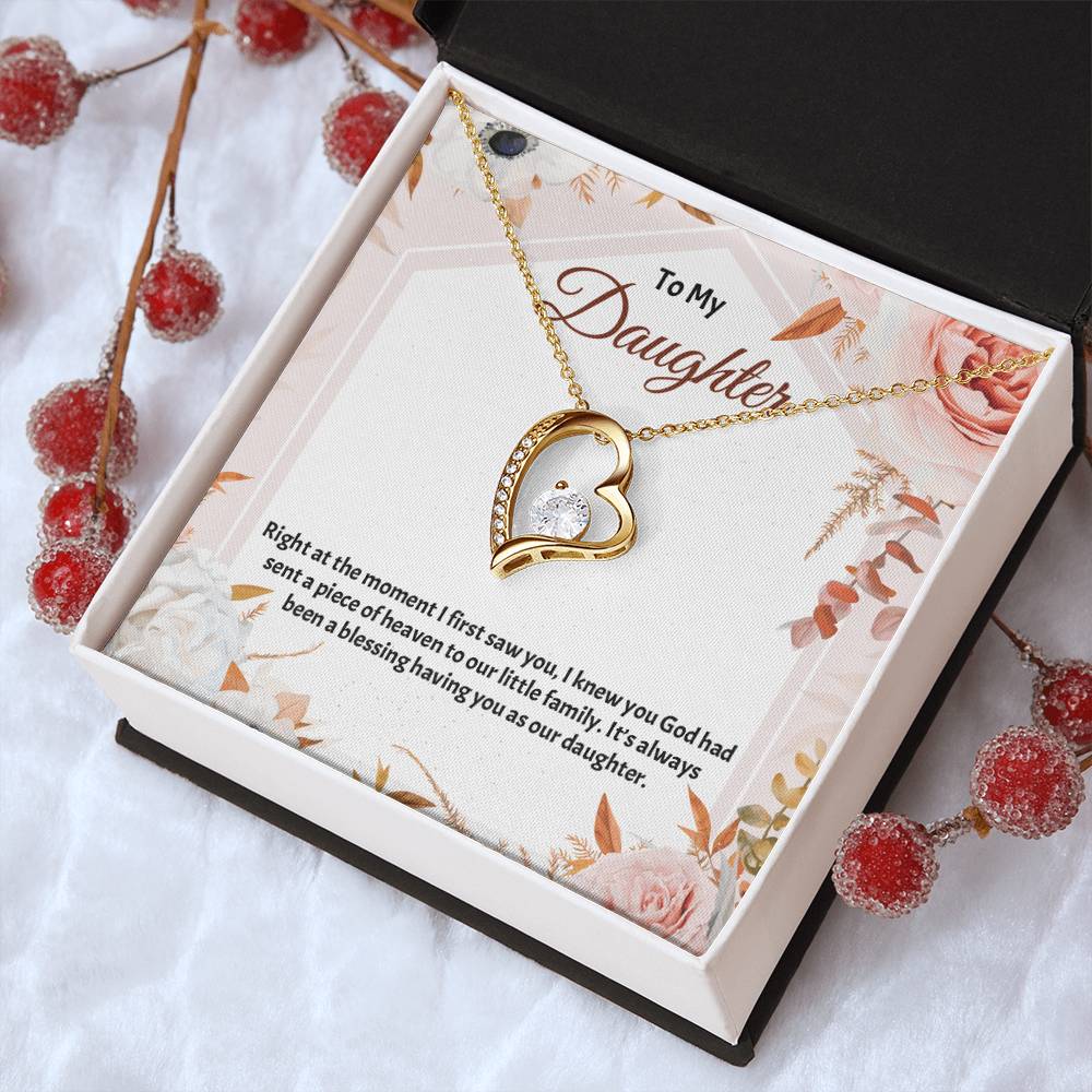 To My Daughter Necklace Father Daughter Necklace Father To Daughter Birthday Gift Gifts To Daughter From Dad Dad To Daughter Necklace (3) Forever Love Necklace