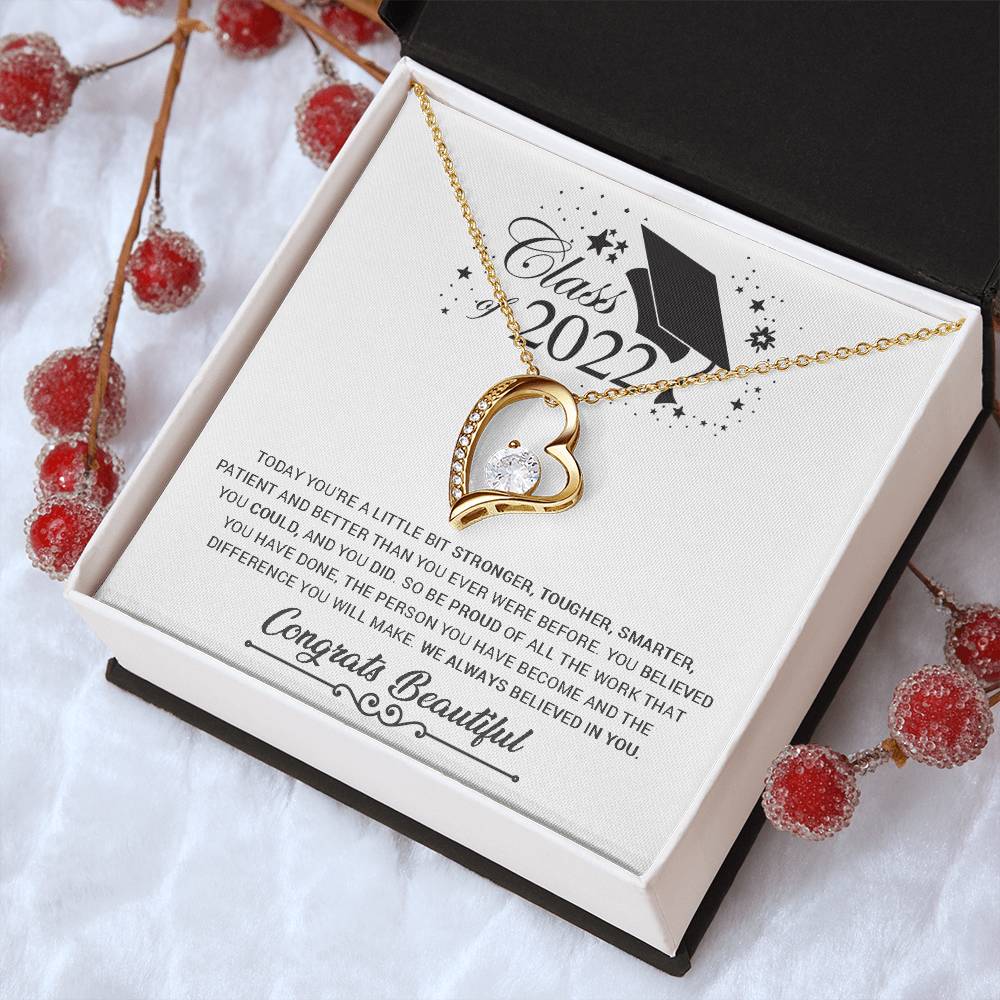 Goddaughter Graduation Class Of 2022 Keepsake Grad Gift Memento Family College Graduate Present Forever Love Necklace