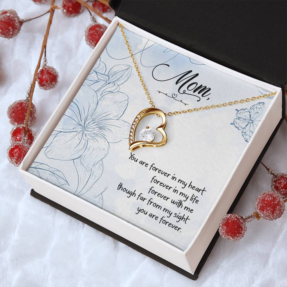 Mom You Are Forever In My Heart Forever In My Life Forever Love Necklace