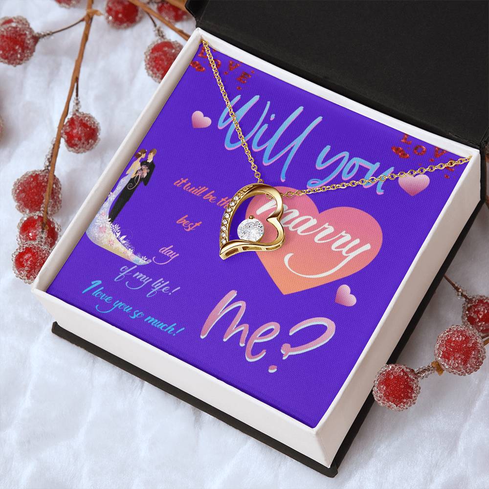 Wedding Gifts Jewellery Marry Me Forever Love Necklace Forever Love Necklace