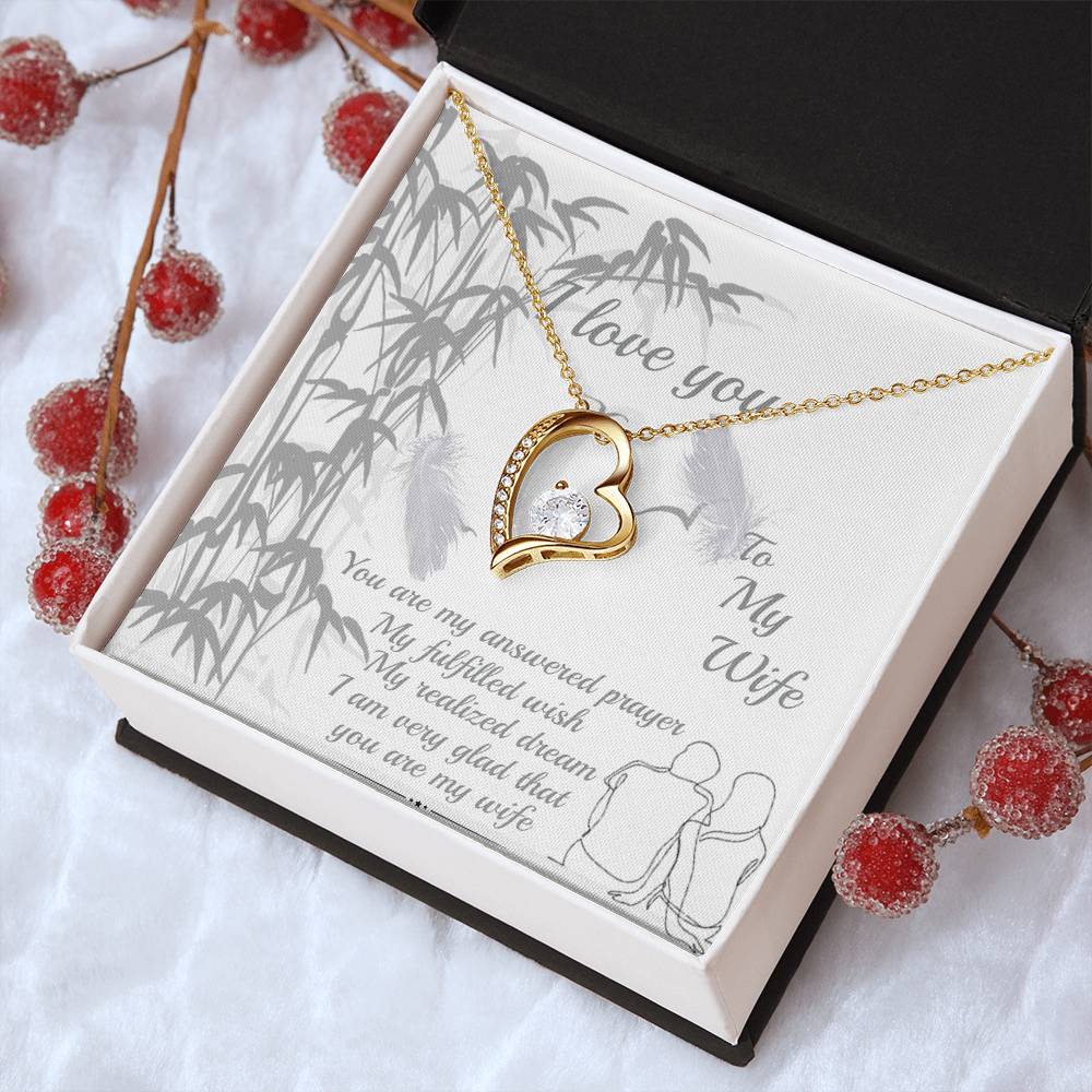 Gift For Wife You Are My Answered Prayer Necklace 1 Forever Love Necklace