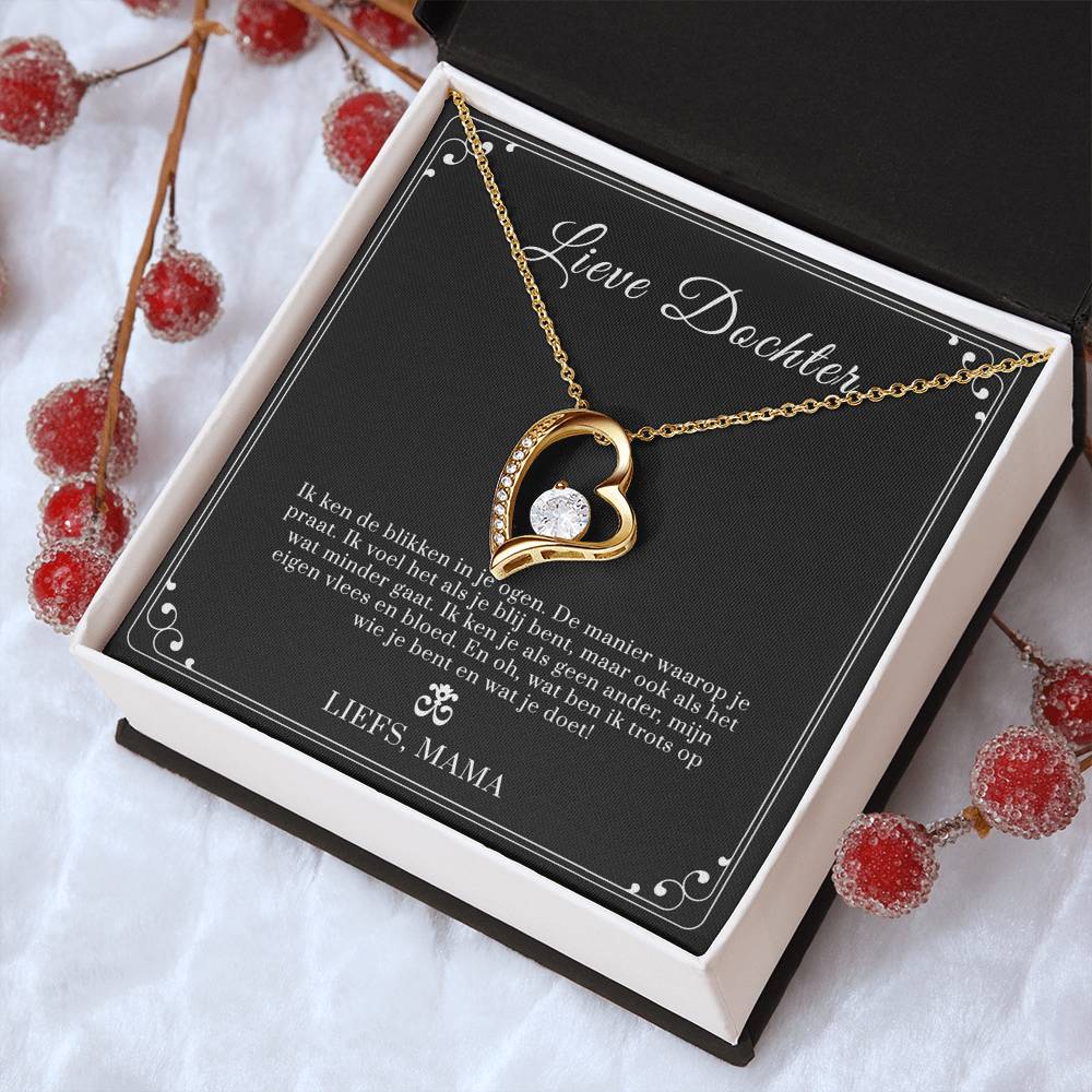 Daughter Necklace From Mom Daughter Gifts Daughter Necklace Daughter Gift From Mom Daughter Birthday Gift To My Daughter Forever Love Necklace
